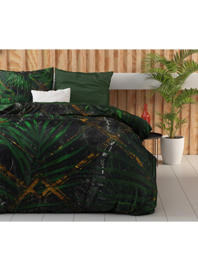 Dreamhouse Dekbedovertrek Avena Groen - Katoensatijn