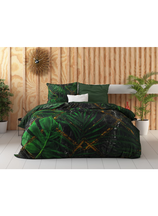 Dreamhouse Dekbedovertrek Avena Groen - Katoensatijn