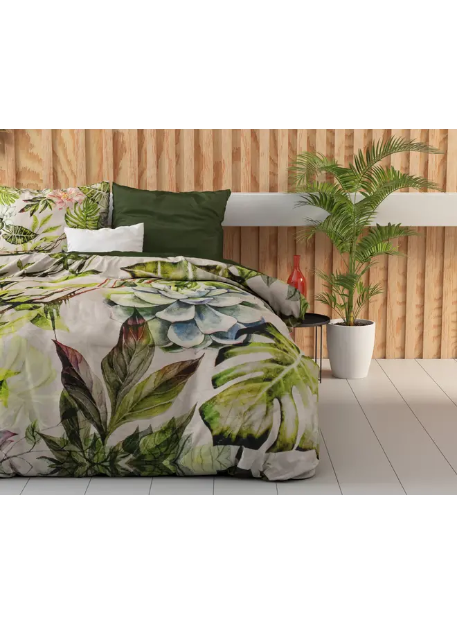 Dreamhouse Dekbedovertrek Destiny Wit - Katoensatijn