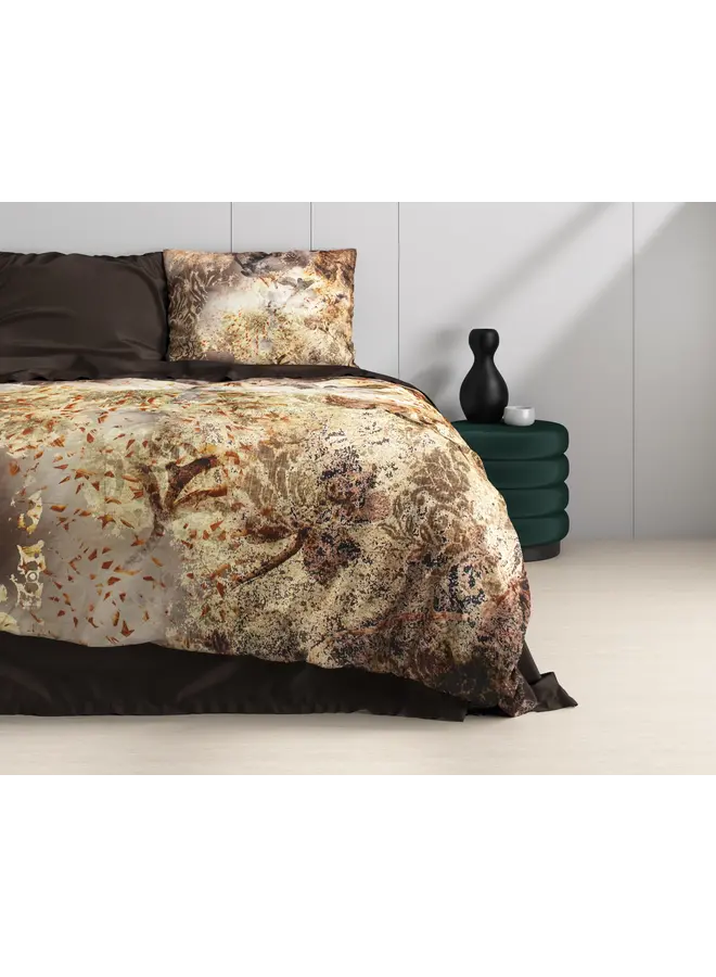 Dreamhouse Dekbedovertrek Inferno Taupe - Katoensatijn