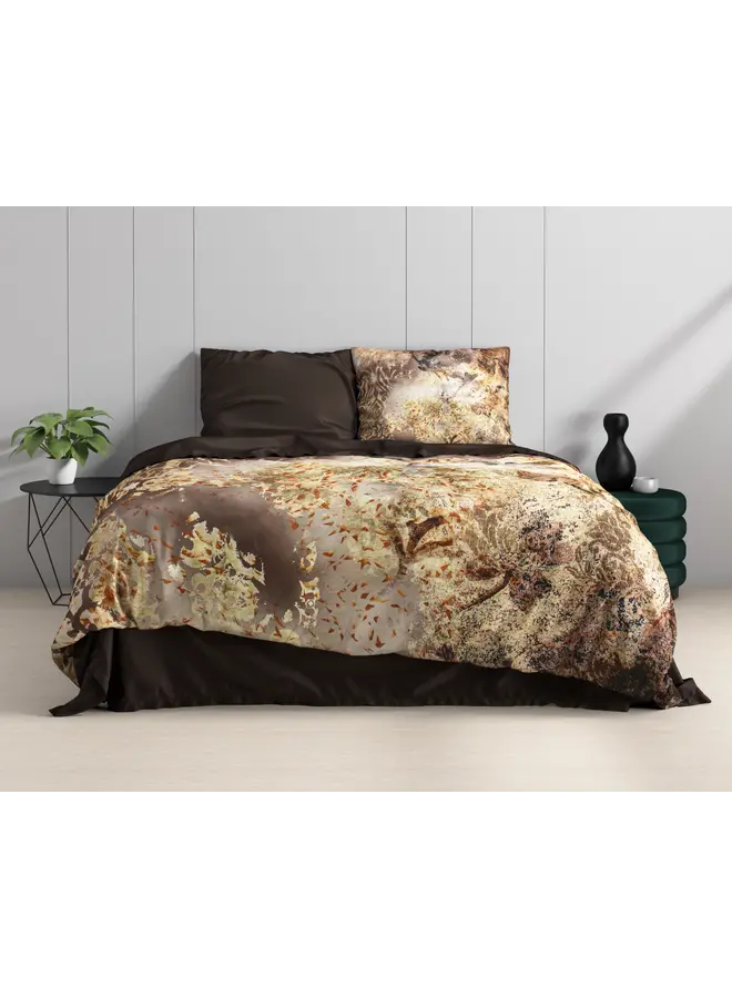 Dreamhouse Dekbedovertrek Inferno Taupe - Katoensatijn