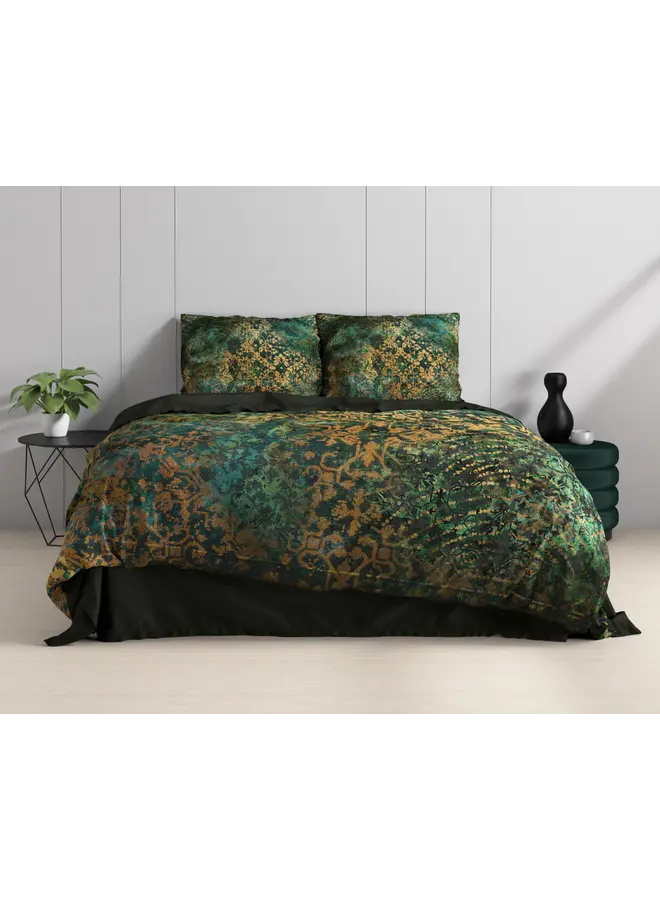 Dreamhouse Dekbedovertrek Venni Groen - Katoensatijn