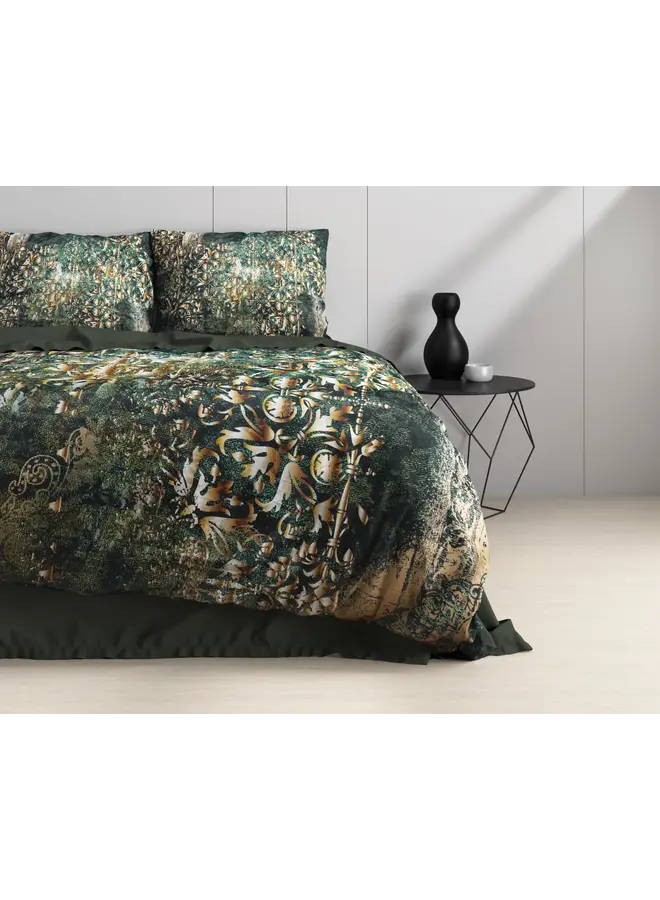 Dreamhouse Dekbedovertrek Nairobi Groen - Katoensatijn