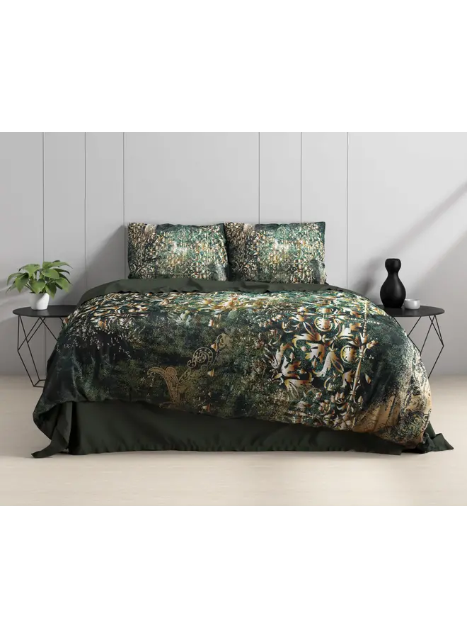 Dreamhouse Dekbedovertrek Nairobi Groen - Katoensatijn