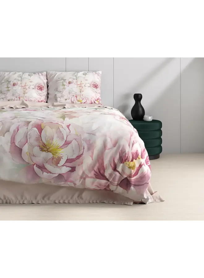 Dreamhouse Dekbedovertrek Minzy Roze - Katoensatijn