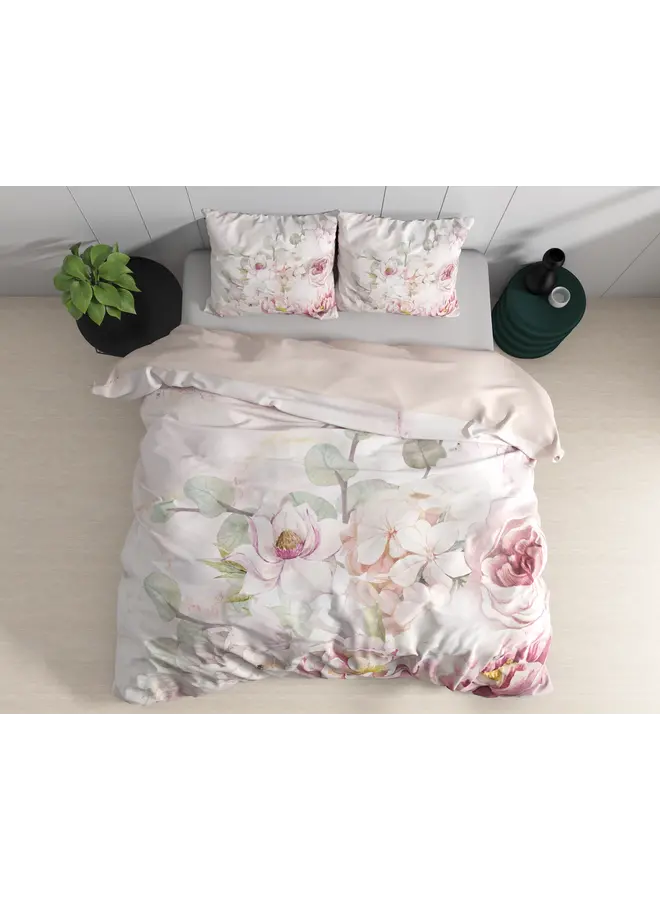 Dreamhouse Dekbedovertrek Minzy Roze - Katoensatijn