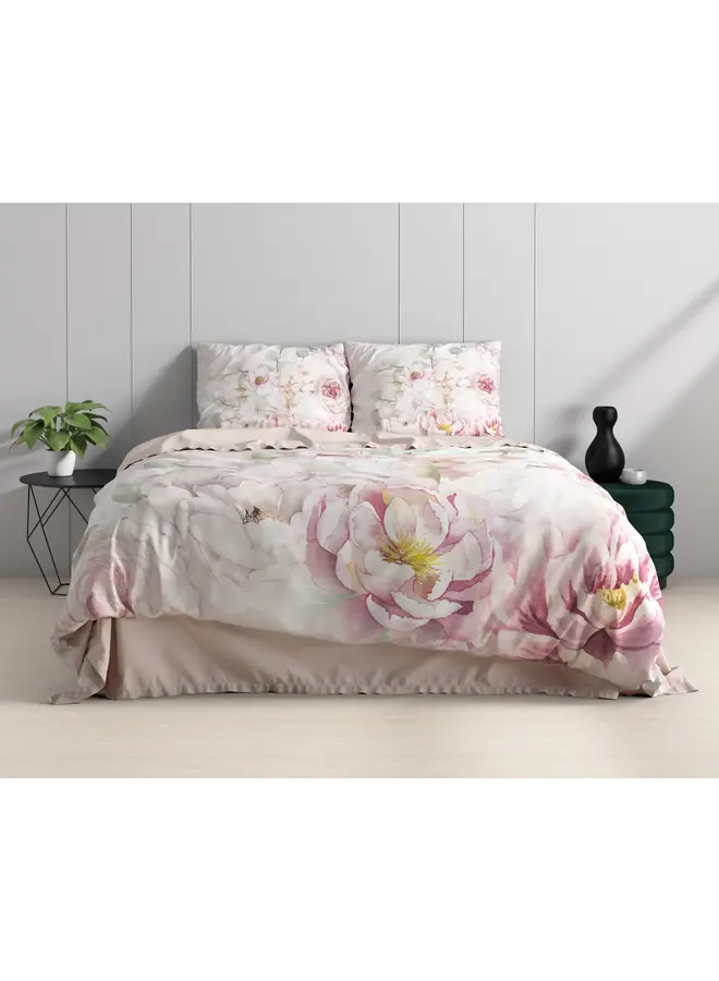 Dreamhouse Dekbedovertrek Minzy Roze - Katoensatijn