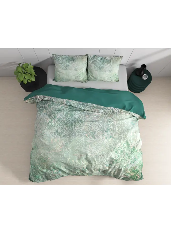 Dreamhouse Dekbedovertrek Dakar Groen - Katoensatijn