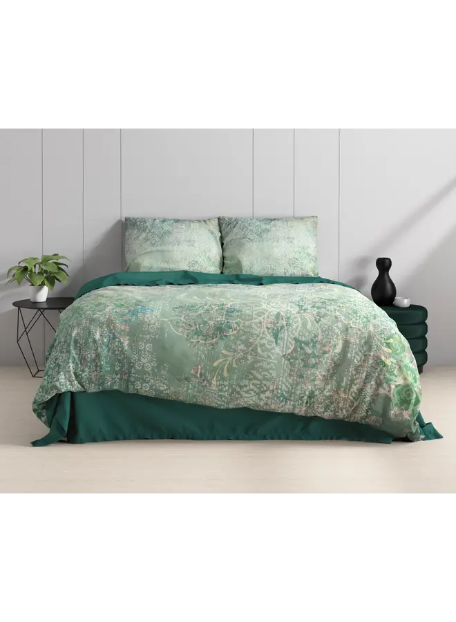 Dreamhouse Dekbedovertrek Dakar Groen - Katoensatijn