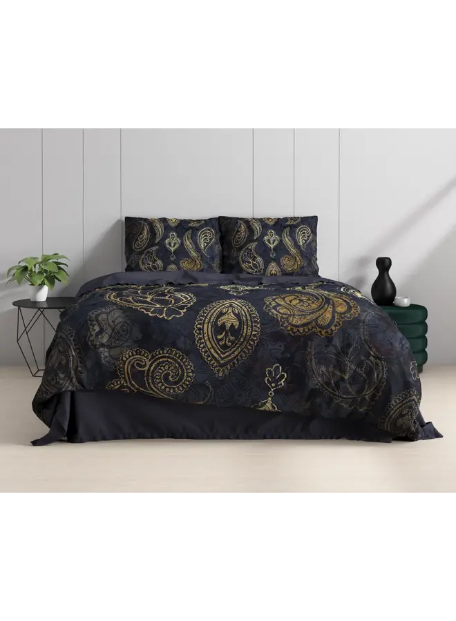 Dreamhouse Dekbedovertrek Jaimy Blauw - Katoensatijn