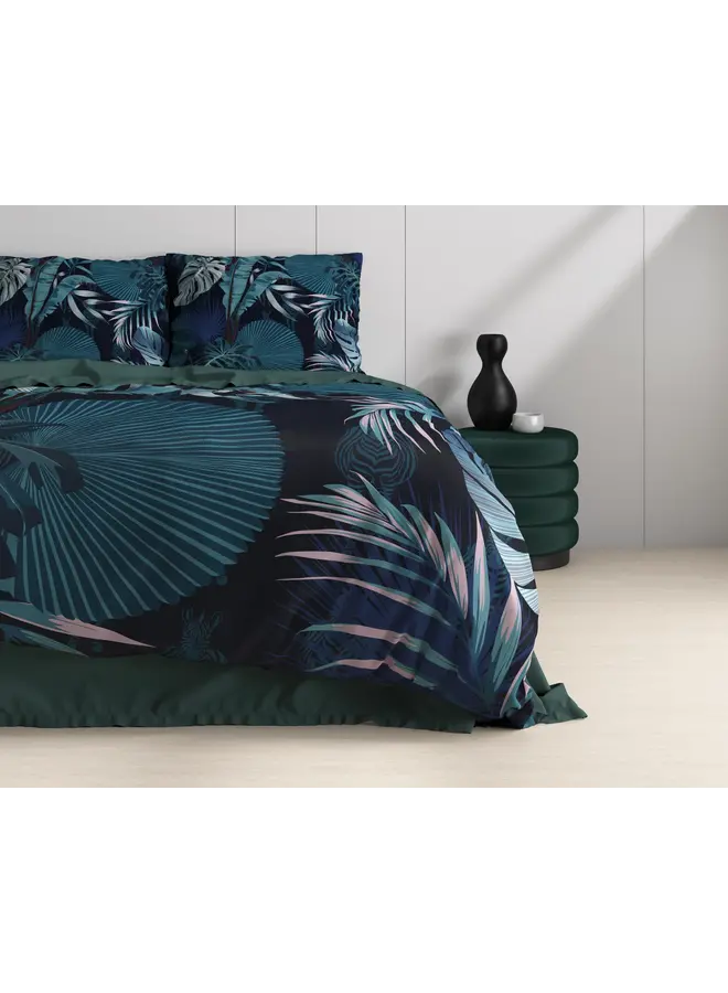 Dreamhouse Dekbedovertrek Edvard Blauw - Katoensatijn