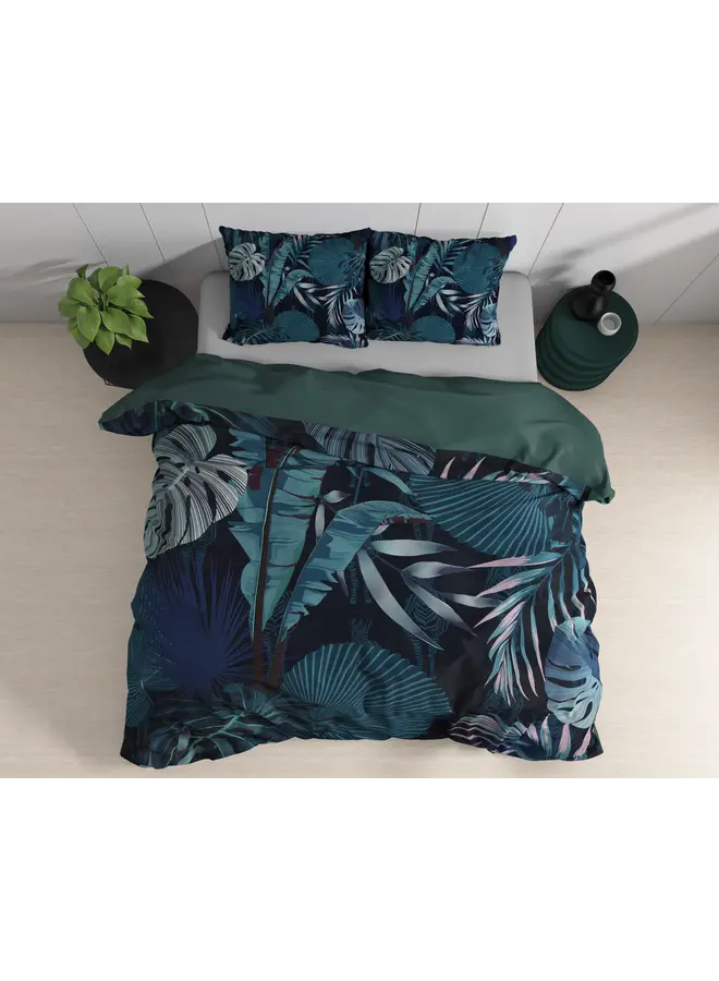 Dreamhouse Dekbedovertrek Edvard Blauw - Katoensatijn