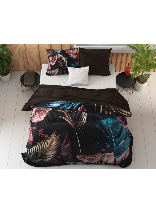 Dreamhouse Dekbedovertrek Isabella Zwart - Katoensatijn