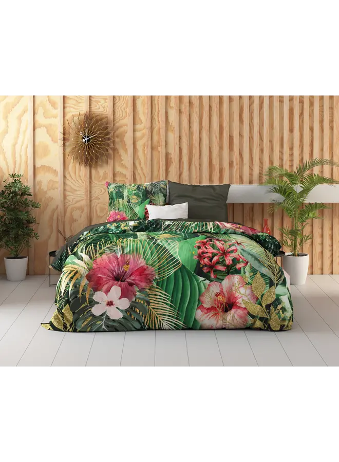 Dreamhouse Dekbedovertrek Mentha Groen - Katoensatijn