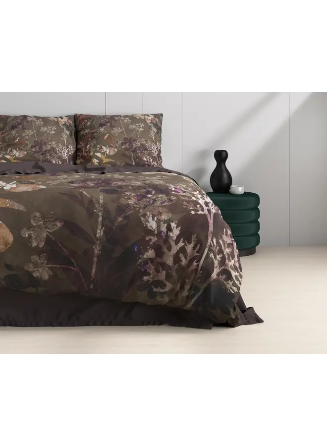 Dreamhouse Dekbedovertrek Vivian Groen - Katoensatijn