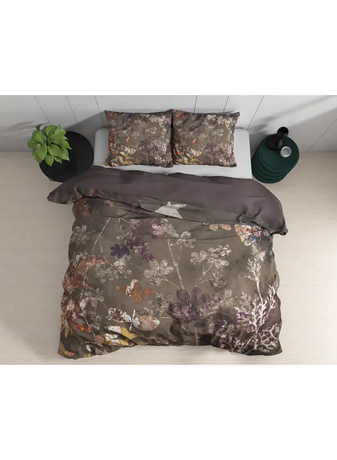 Dreamhouse Dekbedovertrek Vivian Groen - Katoensatijn