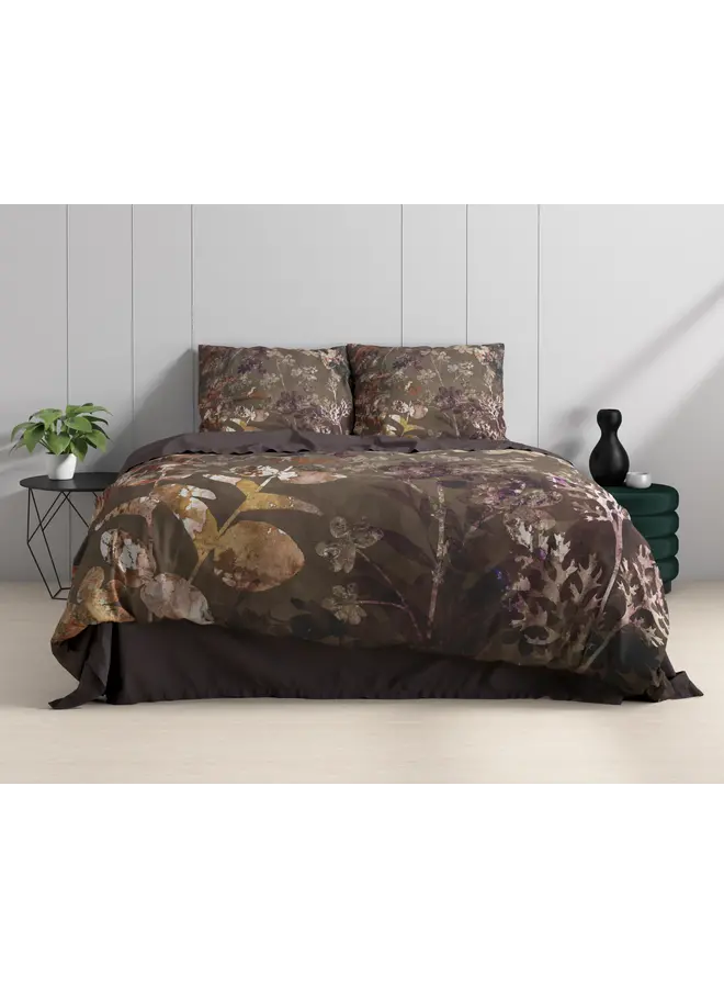 Dreamhouse Dekbedovertrek Vivian Groen - Katoensatijn