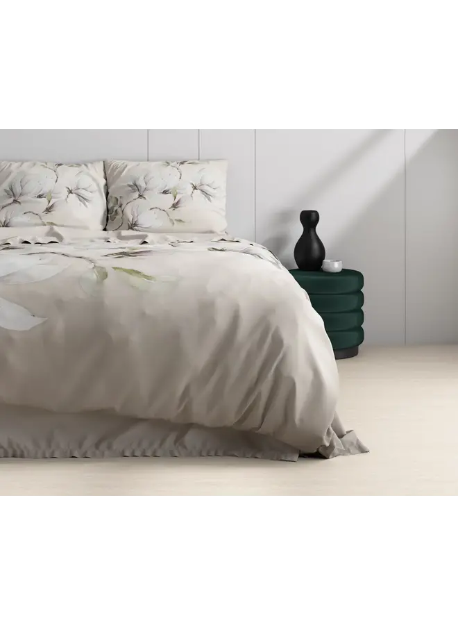 Dreamhouse Dekbedovertrek Magnolo Wit - Katoensatijn