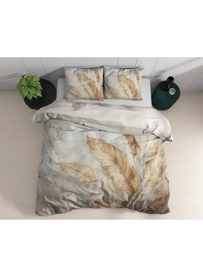 Dreamhouse Dekbedovertrek Whole Nature Zand - Katoensatijn