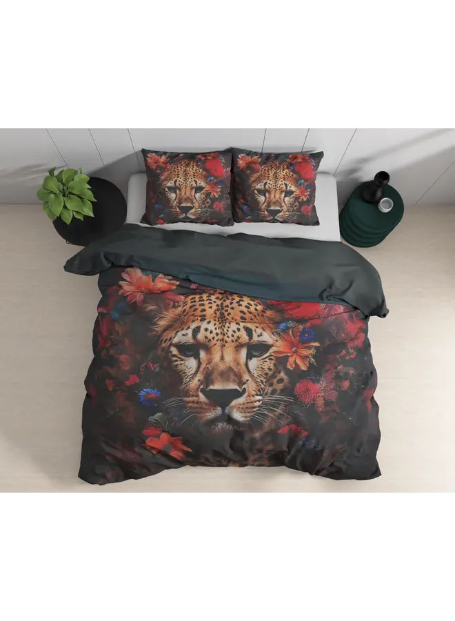Dreamhouse Dekbedovertrek Leopardo Multi - Katoensatijn