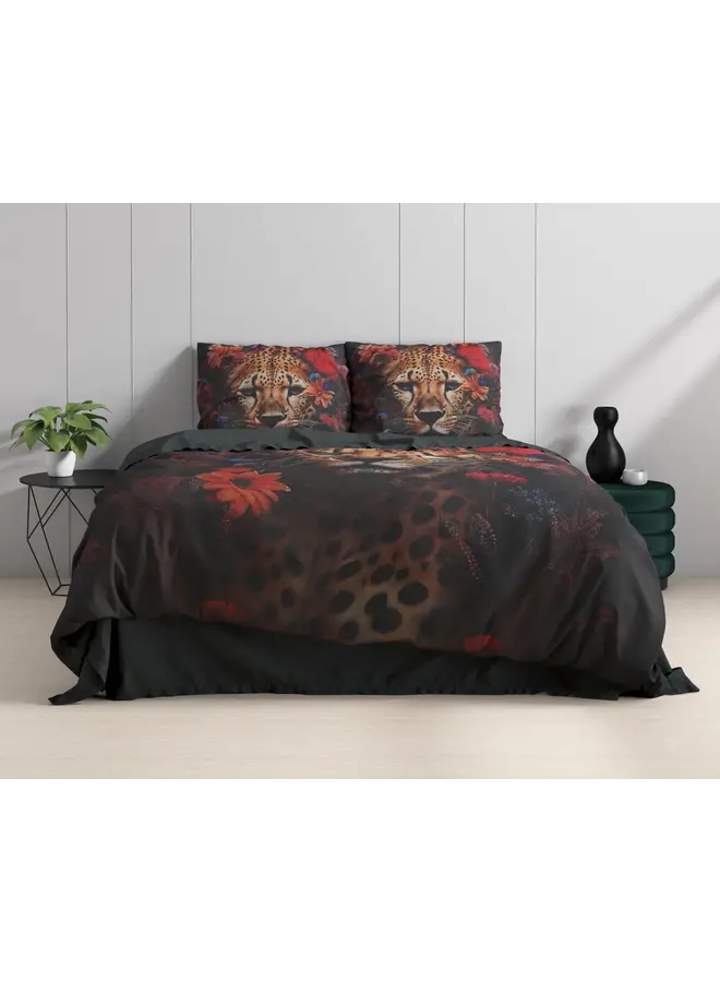 Dreamhouse Dekbedovertrek Leopardo Multi - Katoensatijn