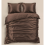 Sleeptime Dekbedovertrek Uni Glossy Bruin - Satijn