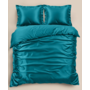 Sleeptime Dekbedovertrek Uni Glossy Petrol - Satijn
