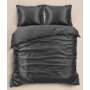Sleeptime Dekbedovertrek Uni Glossy Antraciet - Satijn