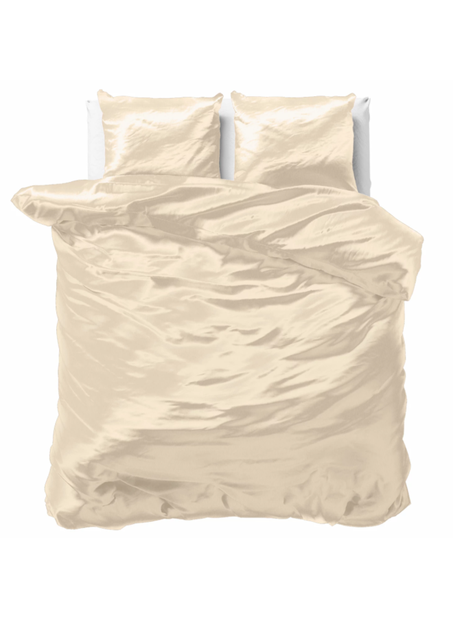 Sleeptime Dekbedovertrek Beauty Skin Care Uni Creme - Satijn