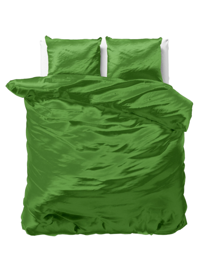 Sleeptime Dekbedovertrek Beauty Skin Care Uni Groen - Satijn
