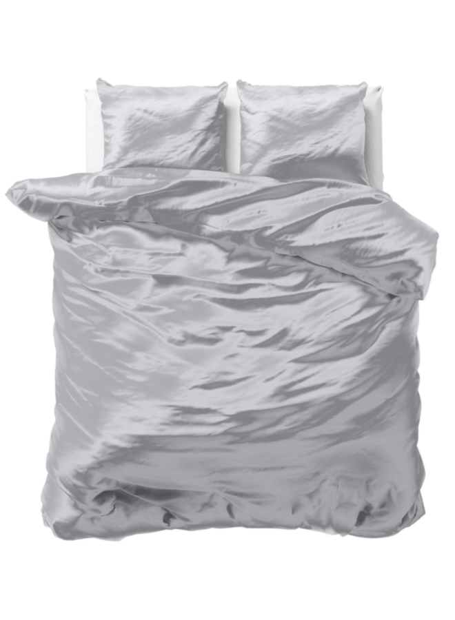 Sleeptime Dekbedovertrek Beauty Skin Care Uni Grijs - Satijn