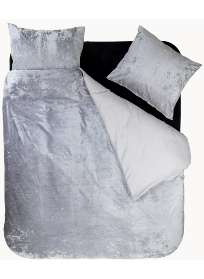 Dekbedovertrek Crystal Grijs - Velvet PL1