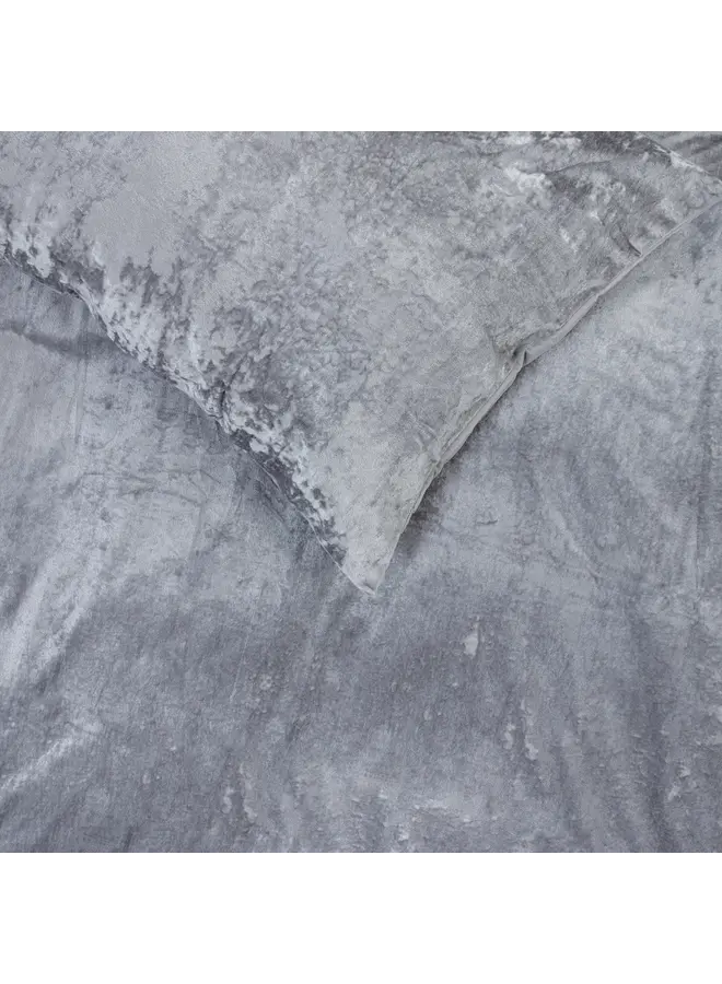 Sleeptime Dekbedovertrek Crystal Grijs - Velvet