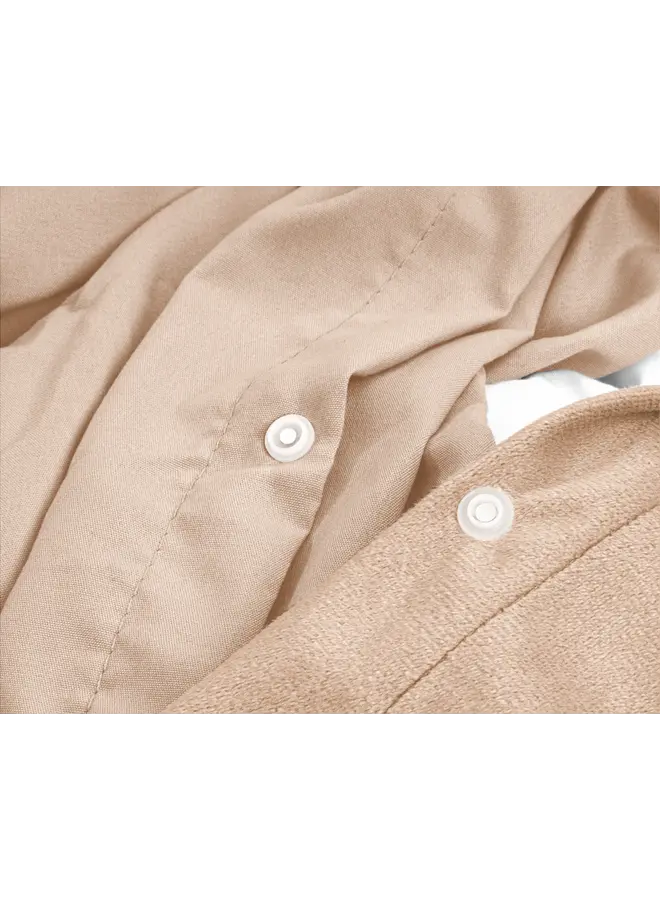 Sleeptime Dekbedovertrek Velvet Uni Nude