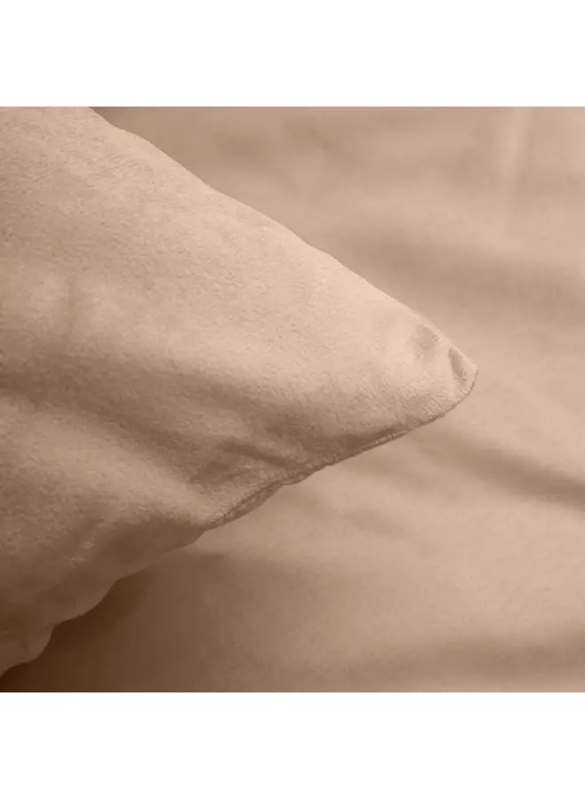 Sleeptime Dekbedovertrek Velvet Uni Nude