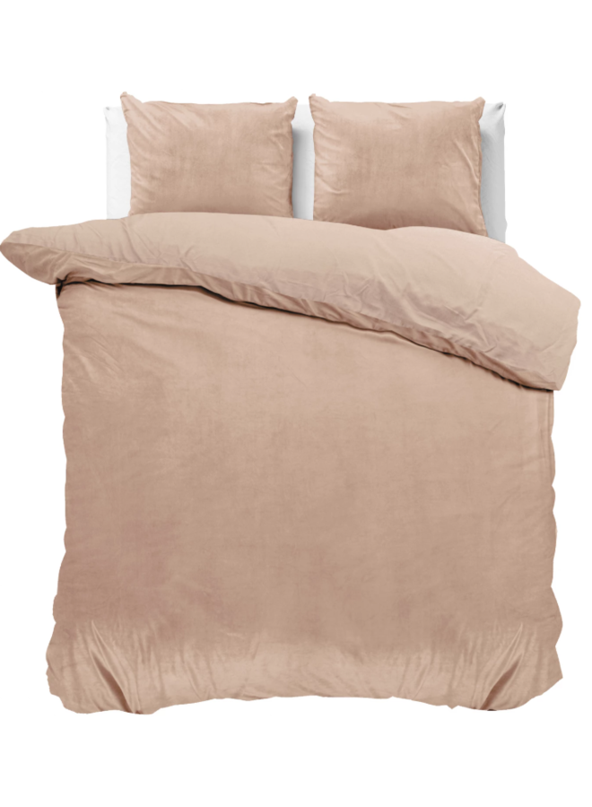 Dekbedovertrek Velvet Uni Nude