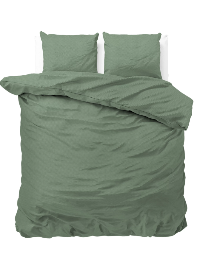 Dekbedovertrek Satin Point Groen - Microvezel