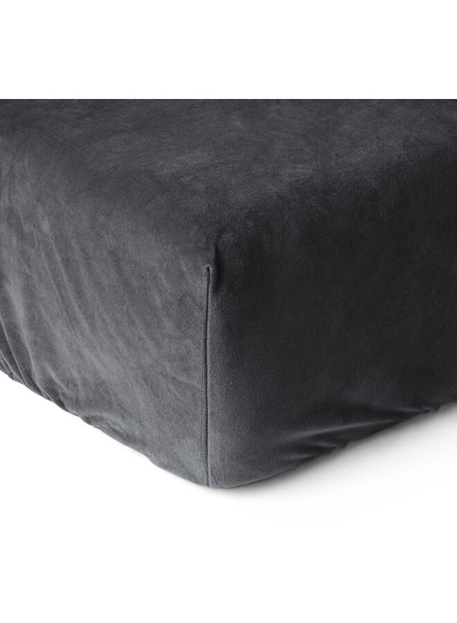 Hoeslaken Antraciet - Velvet