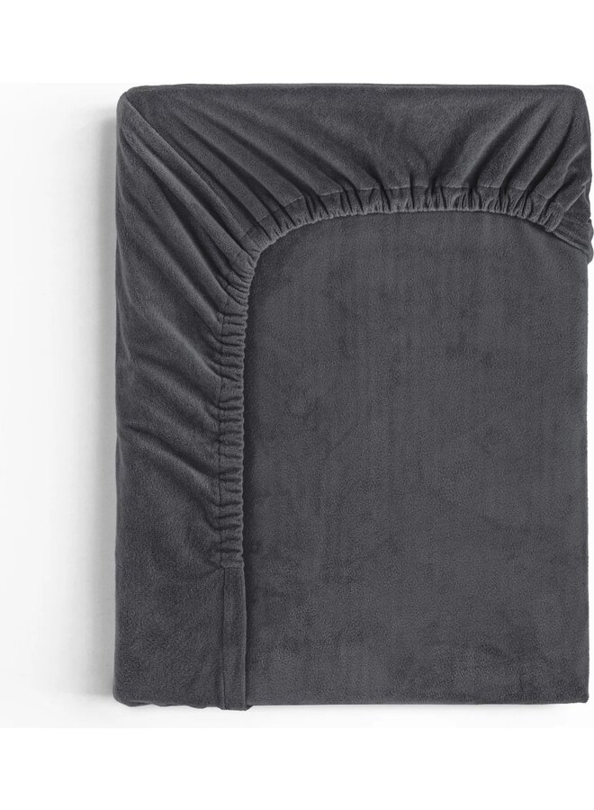 Sleeptime Hoeslaken Antraciet - Velvet