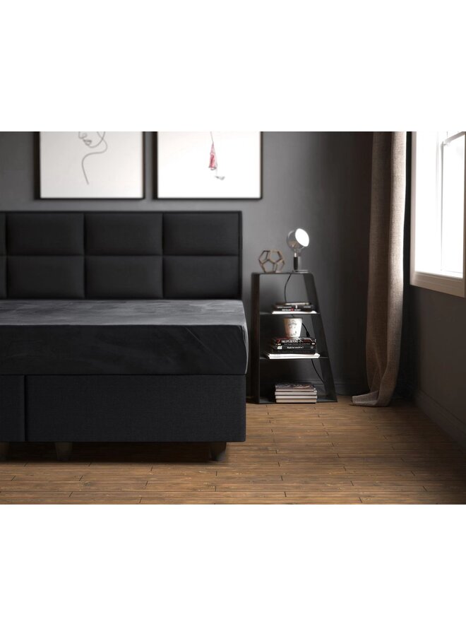 Sleeptime Hoeslaken Antraciet - Velvet