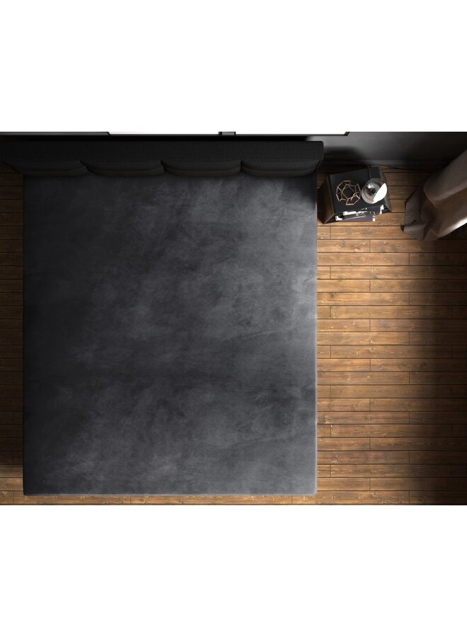 Sleeptime Hoeslaken Antraciet - Velvet