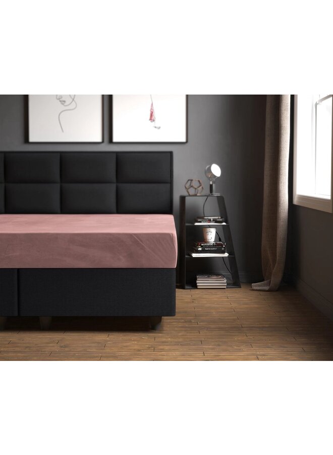 Sleeptime Hoeslaken Roze - Velvet
