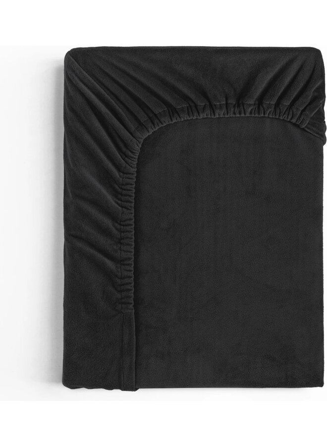 Sleeptime Hoeslaken Zwart - Velvet