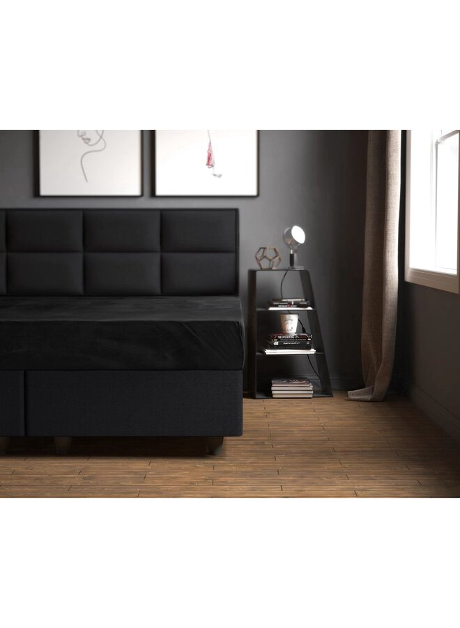 Sleeptime Velvet Hoeslaken Zwart