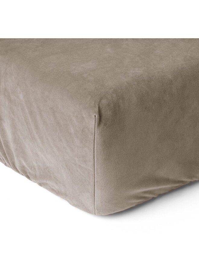 Sleeptime Hoeslaken Taupe - Velvet
