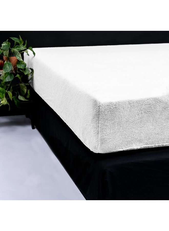 Sleeptime Hoeslaken Wit - Teddystof