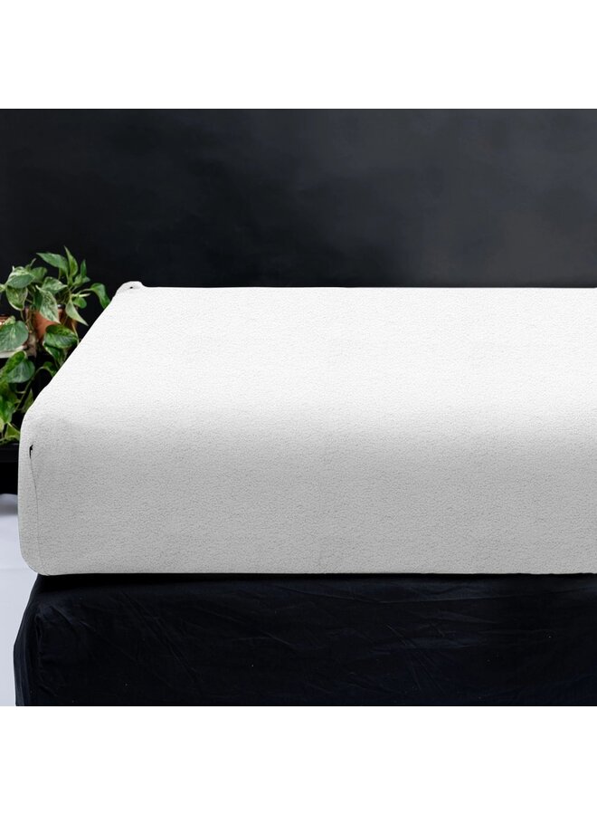 Sleeptime Hoeslaken Wit - Teddystof