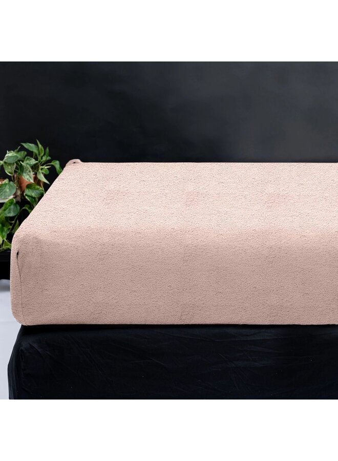 Sleeptime Hoeslaken Roze - Teddystof