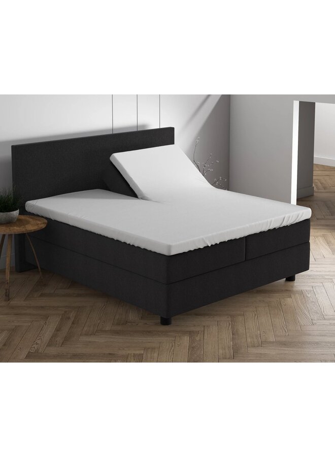 Dreamhouse Hoeslaken Splittopper Wit - Dubbel Jersey