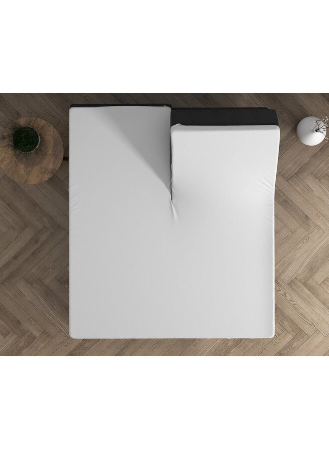 Dreamhouse Hoeslaken Splittopper Wit - Dubbel Jersey
